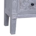 vidaXL Príborník s 2 zásuvkami 90x30x60 cm masívne mahagónové drevo