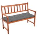 vidaXL Záhradná lavička s podložkou 120 cm akáciový masív