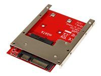 mSATA na SATA adaptér pre 2,5" pozíciu s otvoreným rámovým držiakom a výškou disku 7 mm (SAT32MSAT257) - Radič úložiska - 1 kanál - SATA 6Gb/s - SATA 6Gb/s - pre P/N: BRACKET125PT, BRACKET125PTP, SATERASER4, SDOCK1EU3P2, SDOCK4U313, USB31C2SAT3