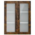 vidaXL Dvierka na umývačku Kalmar Dymová dub 80 x 31 x 100 cm
