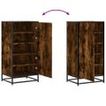 vidaXL Regál na topánky dymový dub 48x38x97,5 cm spracované drevo