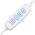 vidaXL Toaletný stolík s LED a skrinkou dymový dub spracované drevo