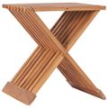 vidaXL Skladacia stolička 40x32x45 cm tíkový masív