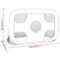 vidaXL Sieť na futbalovú bránku s terčom 120x80x80 cm polyester