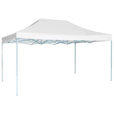 vidaXL Skladací párty stan 3x4,5 m, biely