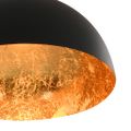 vidaXL Stropné lampy 2 ks, čierne a zlaté, pologuľa E27