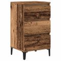 vidaXL Nočný stolík Staré drevo 45 x 35 x 44 cm Kompozitné drevo