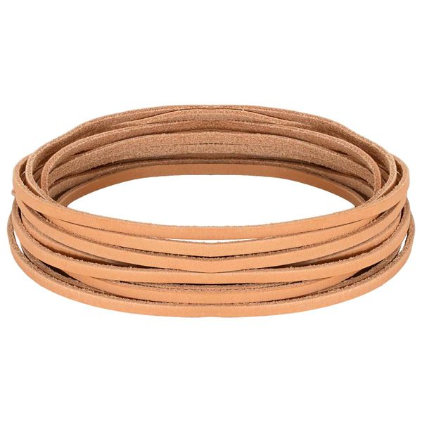 vidaXL Kožený remienok Svetlohnedá 500 x 0,4 cm Koža