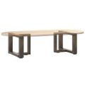 vidaXL Nohy konferenčného stolíka v tvare T, 2 ks, čierne, 40x25x(30-31) cm, oceľové