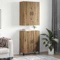 vidaXL Highboard 2 ks Remeselný dub 69,5 x 34 x 180 cm