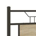 vidaXL Posteľný rám bez matraca dub sonoma 140x190 cm kompozitné drevo
