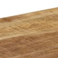 vidaXL Konzolový stolík 120x35x76 cm mangové drevo a oceľ