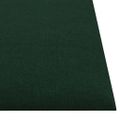 vidaXL Nástenné panely 12 ks tmavozelené 30x30 cm látkové 1,08 m²