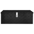 vidaXL Úložný box čierny 80x39x30 cm hliník
