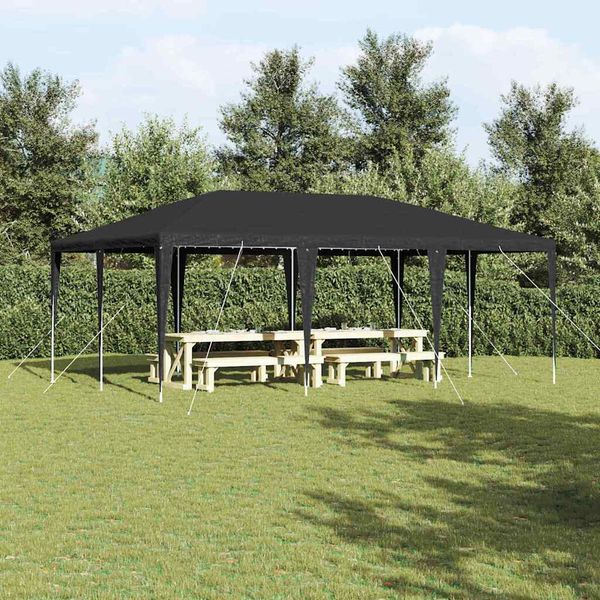 vidaXL Párty stan Antracit 600 x 400 x 266 cm Polyetylén a oceľ