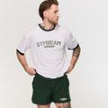 Tričko Oversized Varsity White - GymBeam, veľkosť S