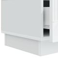 vidaXL TV skrinka Biela 147 x 34,5 x 27 cm Kompozitné drevo