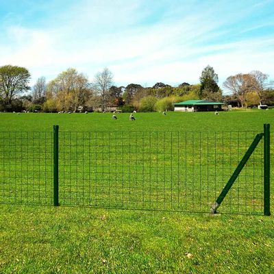 vidaXL Euro plot, oceľ 10x1 m, zelený