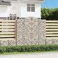 vidaXL Oblúkové gabiónové koše 11 ks 200x50x200/220cm pozinkov. železo