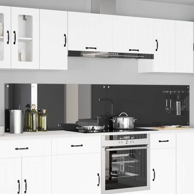 vidaXL Kuchynský obklad 2 pcs Tmavo šedá 120 x 50 cm tvrdené sklo