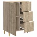 vidaXL Servírovacia skriňa Dub sonoma 66 x 34,5 x 90 cm