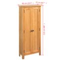 vidaXL Skladovacia skriňa 50x22x122 cm, dubový masív
