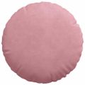 vidaXL Vankúše na sedenie 2 pcs Ružová Ø 40 x 13 cm Zamat