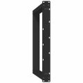 vidaXL Nohy k jedálenskému stolu v tvare U, 2 ks, čierne, 70 x (72-73) cm, oceľové