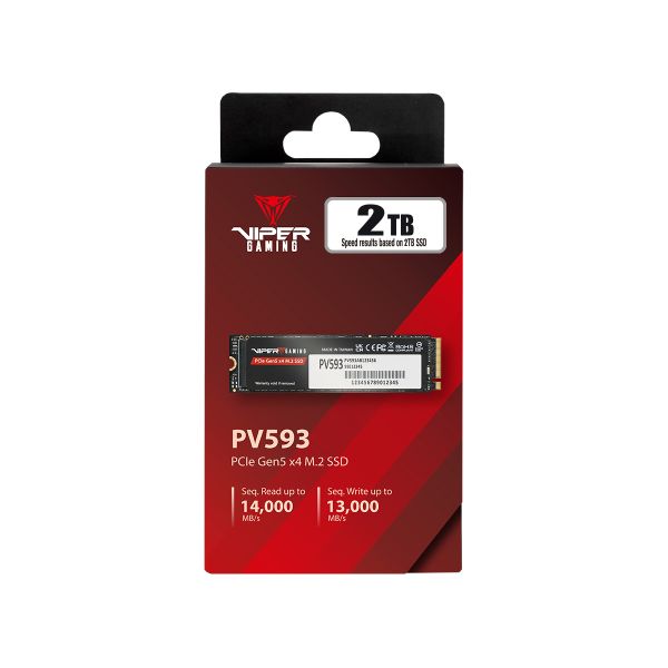 PATRIOT VIPER PV593/2TB/SSD/M.2 NVMe/5R PATRIOT VIPER PV593 2TB SSD / Interný / M.2 NVMe PCIe Gen5 x4 / 2280 /