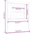 vidaXL Čelo postele biele 81x4x100 cm masívna borovica