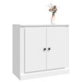 vidaXL Komoda biela 70x35,5x67,5 cm spracované drevo