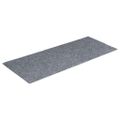 vidaXL Schodové rohože, samolepiace, 15 ks, 60x25 cm, svetlosivé, obdĺžnikové