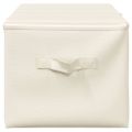 vidaXL Úložné boxy 2 ks látkové 43x34x23 cm krémové