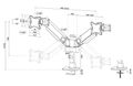 Neomounts DS65S-950WH2  Neomounts NEXT One SL Desk Mount, double display, sliding VESA (topfix clamp/grommet), white Držák, VESA, stolní, pro 2 ploché/zakrivené monitory, úhloprícka 24–34", náklon 140°, otácení 180°, rotace 180°, nosnost 22kg, bí