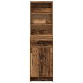 vidaXL Highboard Staré drevo 41 x 40 x 135 cm Kompozitné drevo