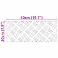 vidaXL Schodový rošt 2 ks 50 x 20 cm Strieborná Hliník Obdĺžnikový