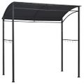 vidaXL Grilovací altánok 215x150x220 cm antracitový oceľový