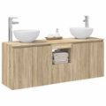 vidaXL Set kabinetov do kúpeľne 3 ks Dub sonoma 49,5 x 35 x 63 cm