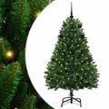 vidaXL Umelý Sklápací Vianočný Stromček Zelená 150 cm PVC a oceľ