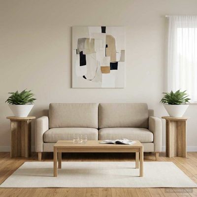 vidaXL Stojan na rastliny 2 pcs Dub sonoma Ø29,5 x 40 cm