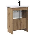 vidaXL Sada kúpeľňového nábytku Dub artisan 78,5 x 37,5 x 81 cm