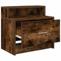 vidaXL Nočné skrinky so zásuvkou 2 ks tmavý dub 51x31x47 cm