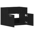 vidaXL Kúpeľňová skrinka pod umývadlo, čierny dub, 60x38,5x46 cm, umelé drevo