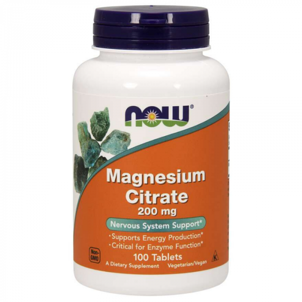 Magnézium citrát 200 mg - NOW Foods