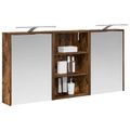 vidaXL Set kabinetov do kúpeľne 3 ks 126 x 16 x 62.5 cm