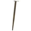 vidaXL Nohy konzolového stolíka, kužeľovitý tvar, 4 ks, prírodná oceľ, 72-73 cm, oceľ