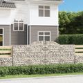 vidaXL Oblúkové gabionové koše 30 ks 300x30x120/140 cm pozink. železo