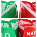 Tašky na triedený odpad SORT EASY 4 METAL, 30x30x40cm, 4x36l, 4ks SIXTOL