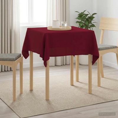 vidaXL Uterák na stôl 5 ks Štvorcový Víno červené 90 x 90 cm Polyester