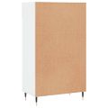 vidaXL Botník lesklý biely 60x35x105 cm spracované drevo